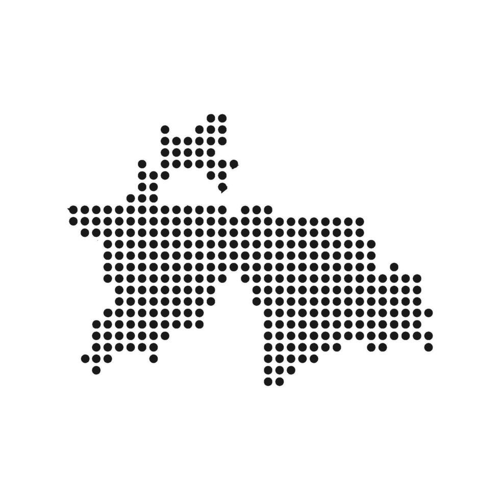 tajikistan country map icon vector