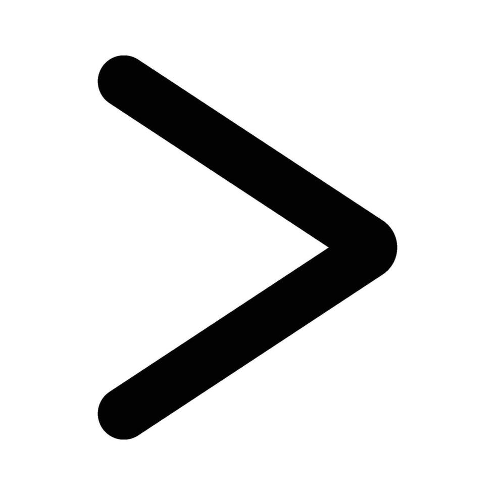 A black arrow pointing down on a white background vector