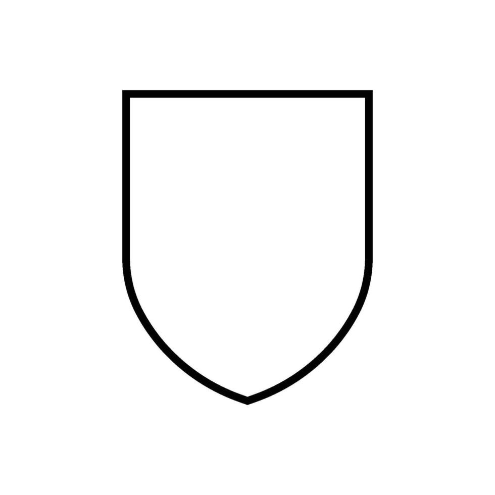 shield icon simple vector