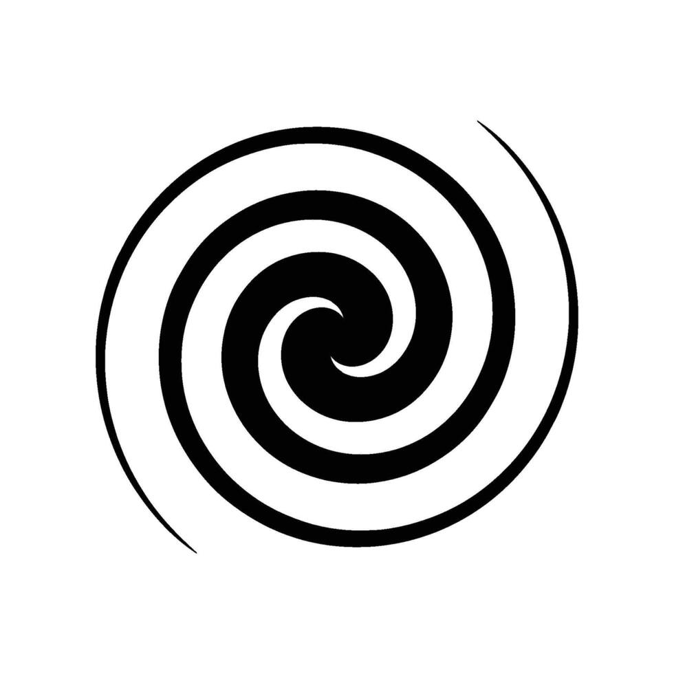 Abstract Spiral Optical Illusion Design vector