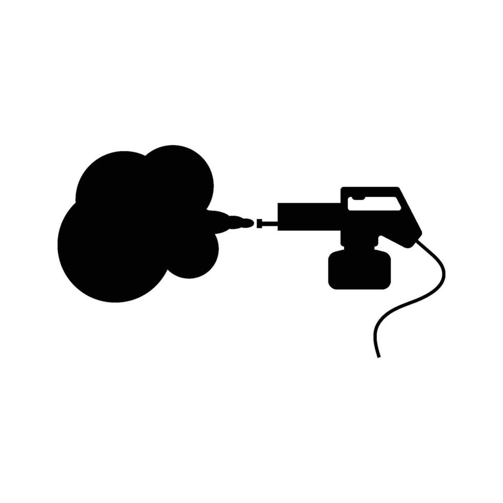 mosquito fogging machine icon illustration design vector