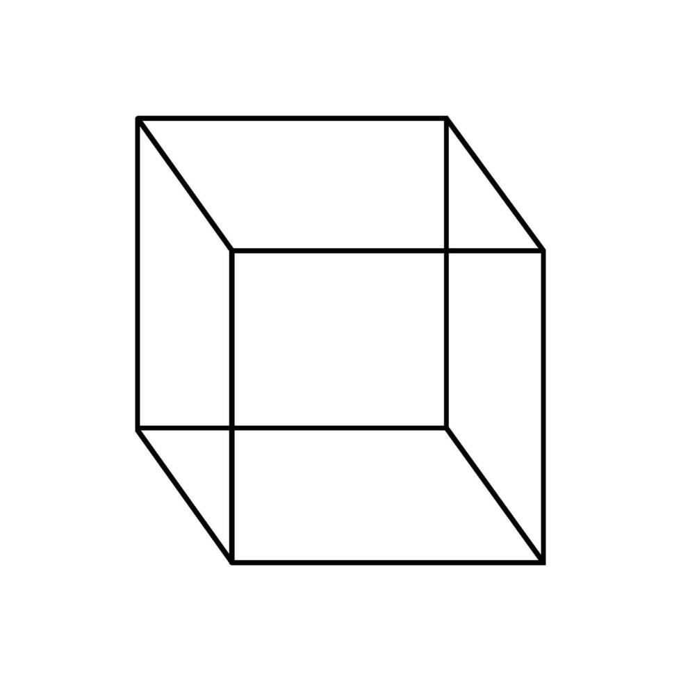 cube box icon simple vector