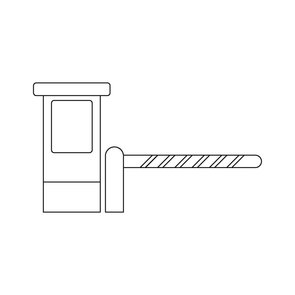 toll gate icon vector