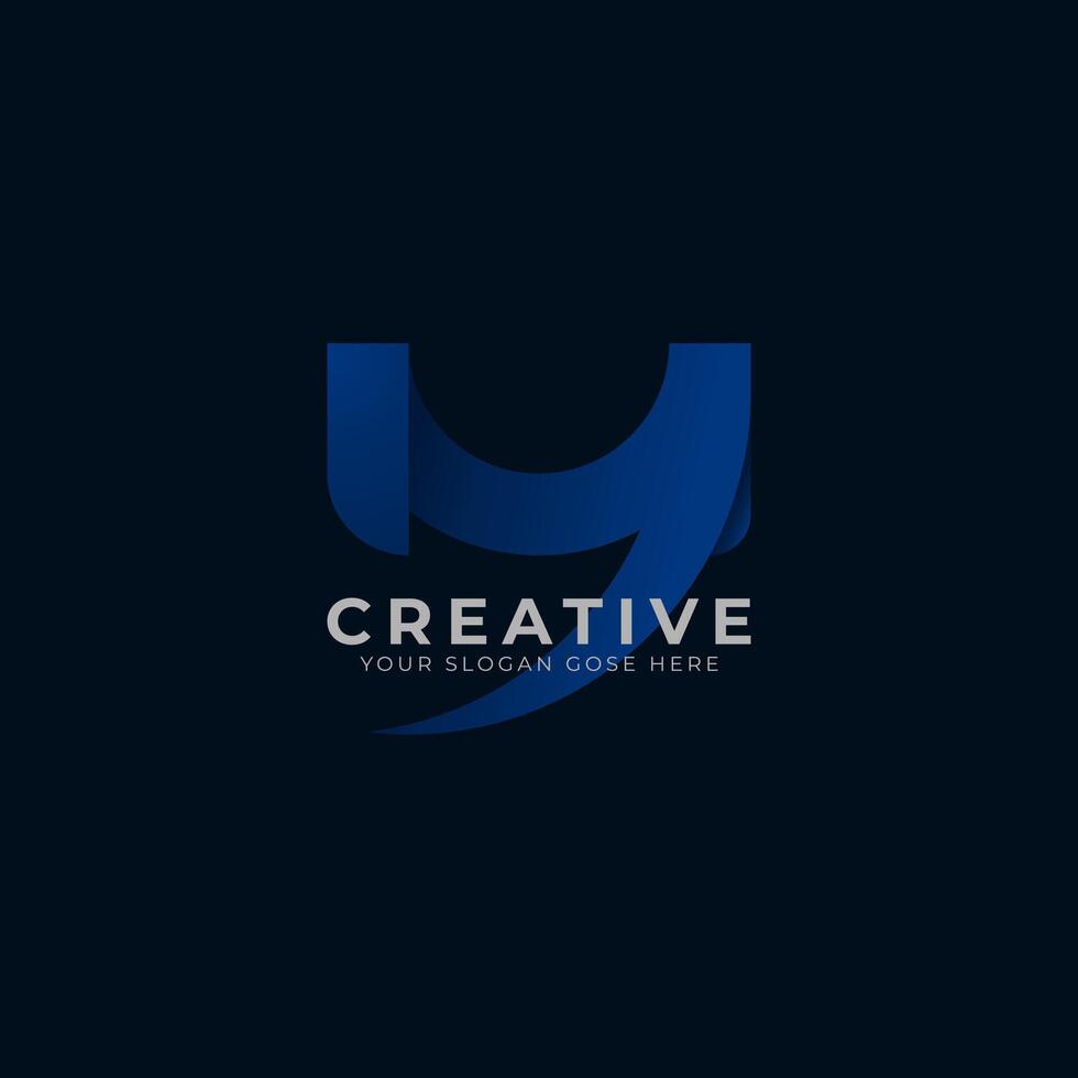 Monogram Letter Logo MY vector