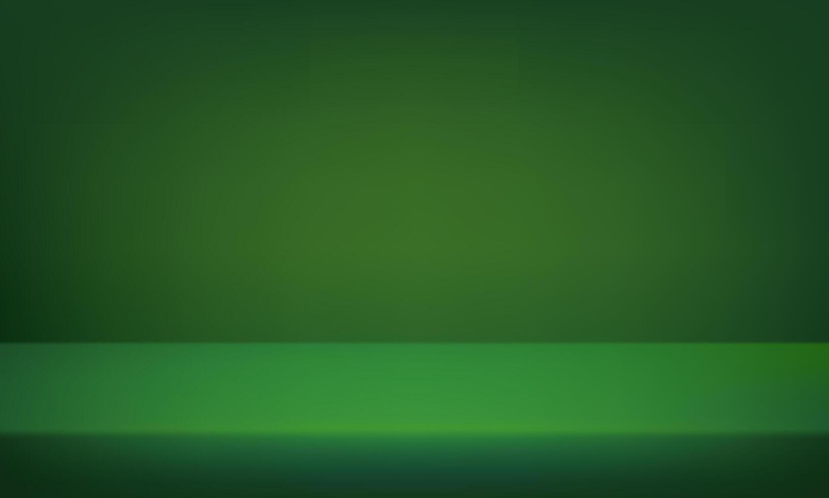 Empty dark green studio background. Green studio lighting. Space for selling products on the website. Background 3d. illustration. vector