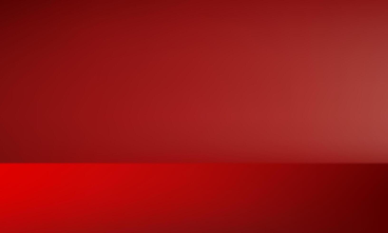 Empty Red studio background. Empty room with light effect. Space for selling products on the website. illustration. vector