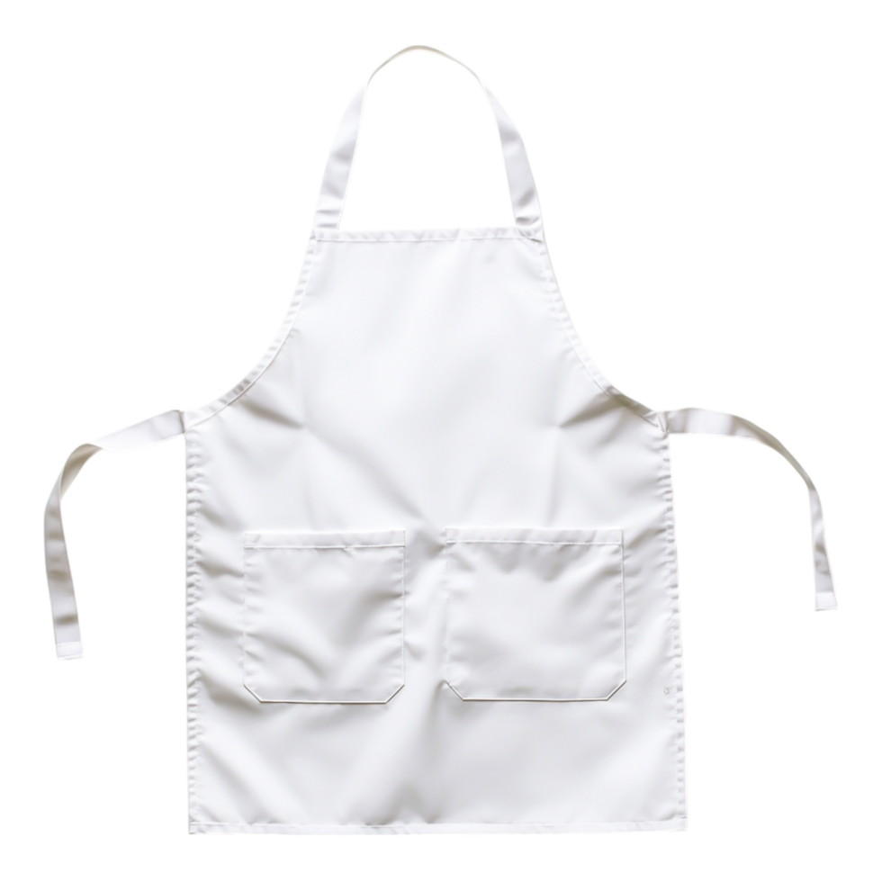 Blank White Apron with Pockets png