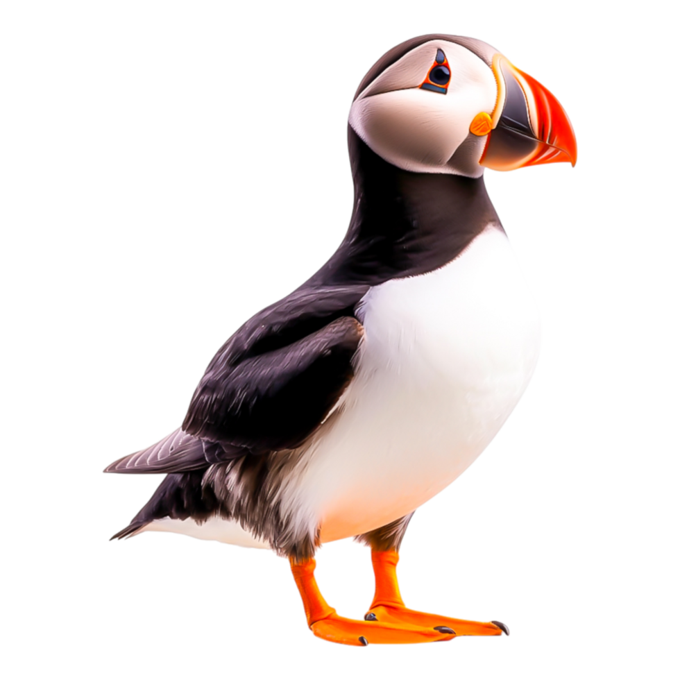 Colorful Puffin Bird Standing png