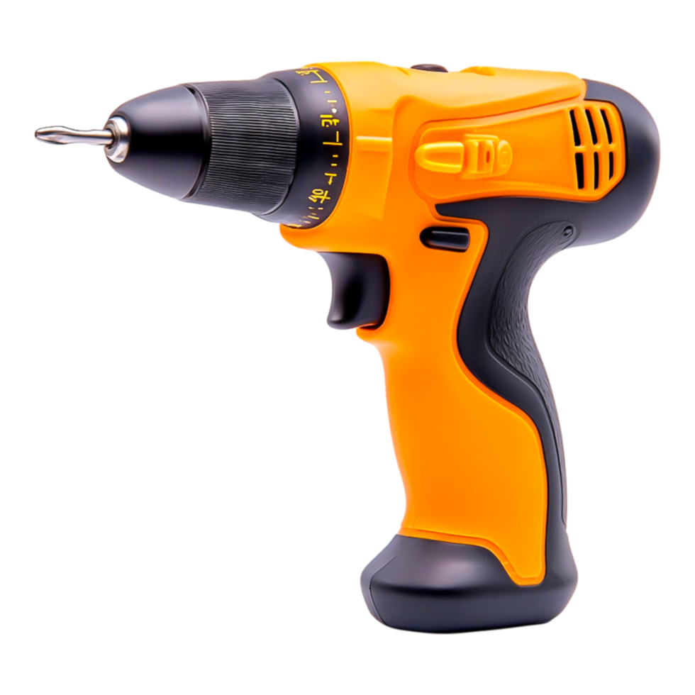 Compact Cordless Electric Drill with Ergonomic Handle Design png