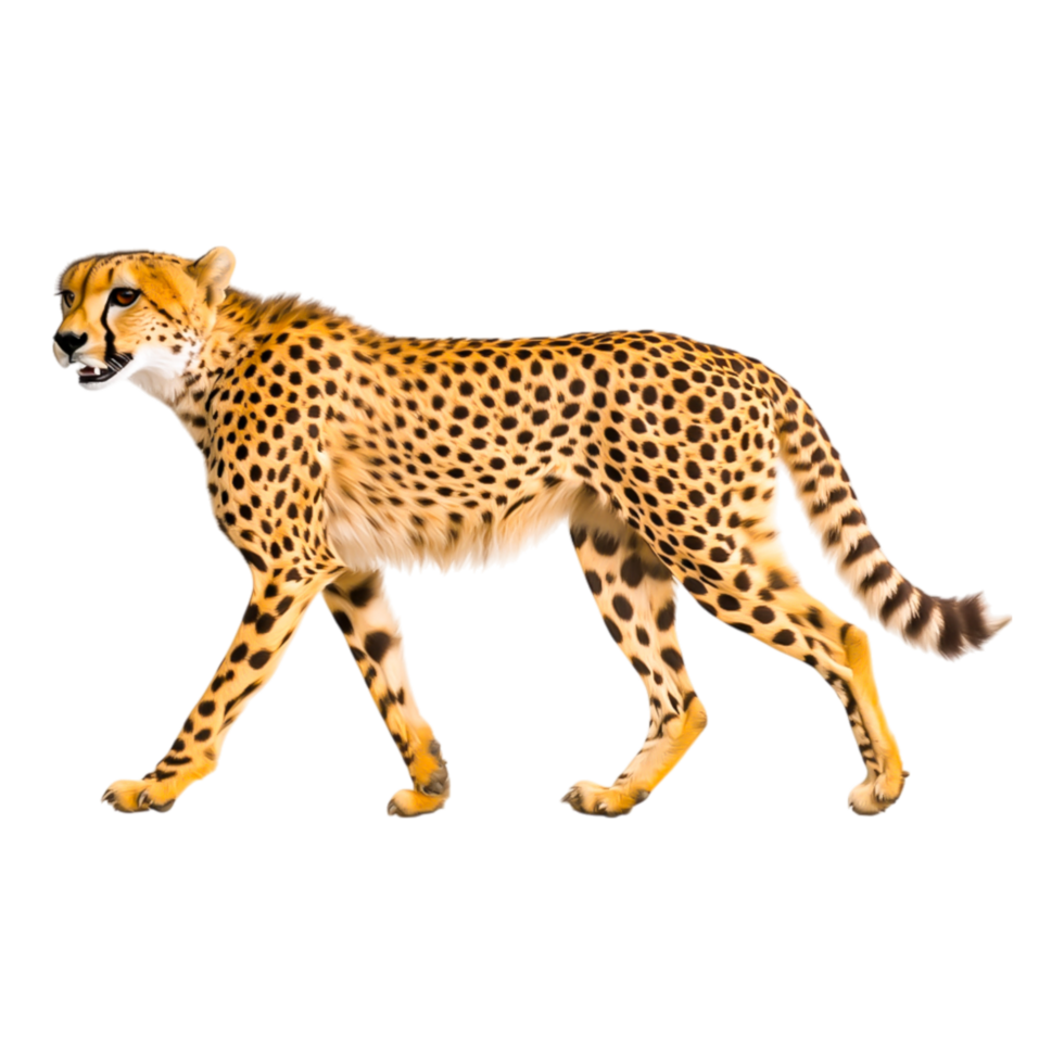 Graceful Cheetah in Motion Capturing Speed and Elegance png