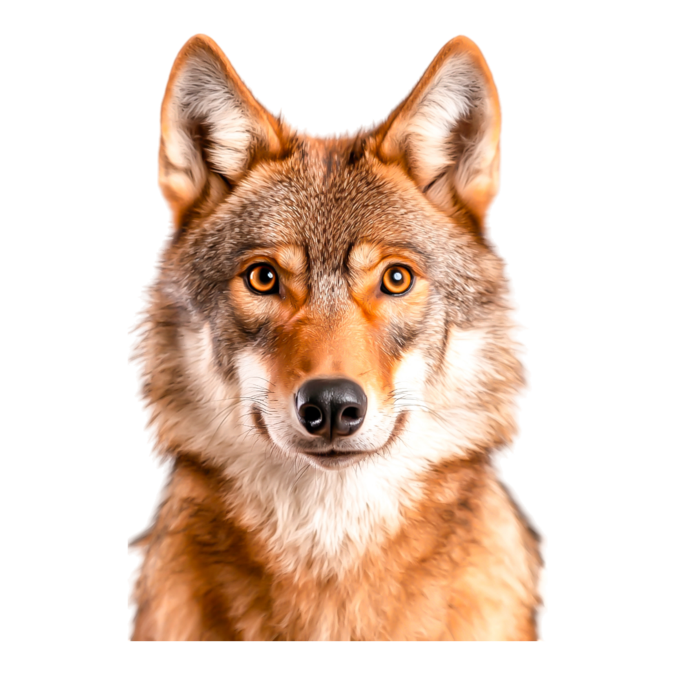 Close-Up Portrait of a Wild Canine in Natural Habitat png
