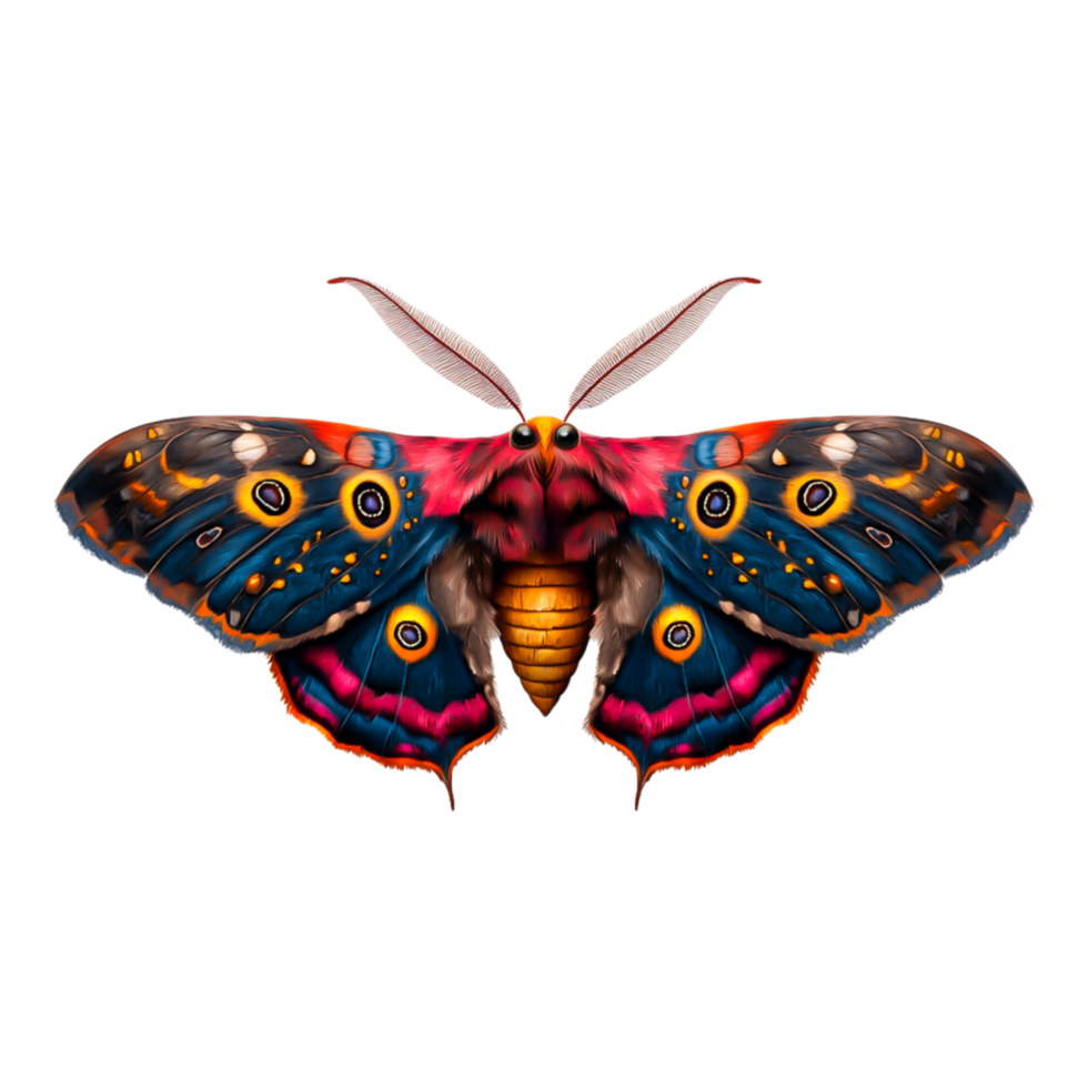 Colorful Butterfly with Detailed Wing Patterns and Vibrant Colors png