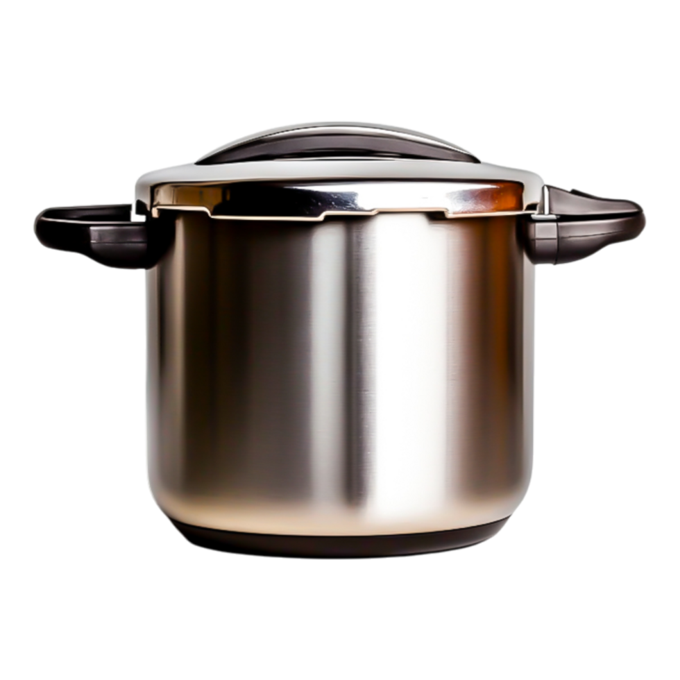 Stainless Steel Pressure Cooker with Lid png