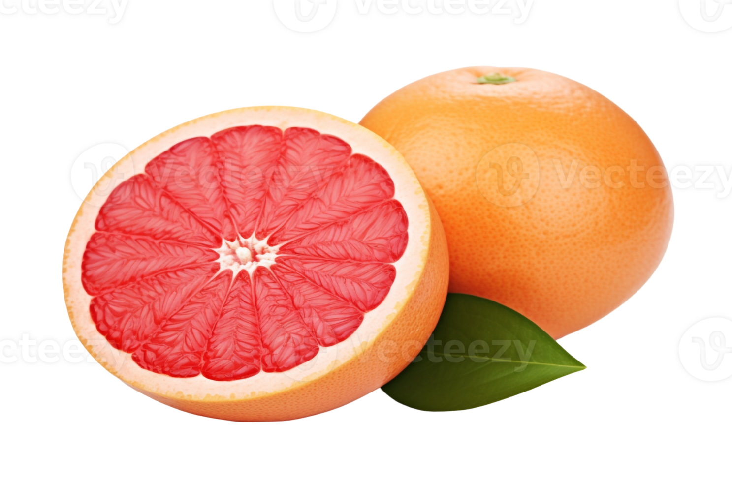 Perfectly Ripe Grapefruit Isolated png