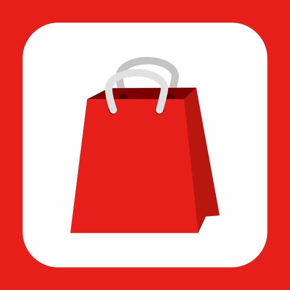 Shopping app icon vector
