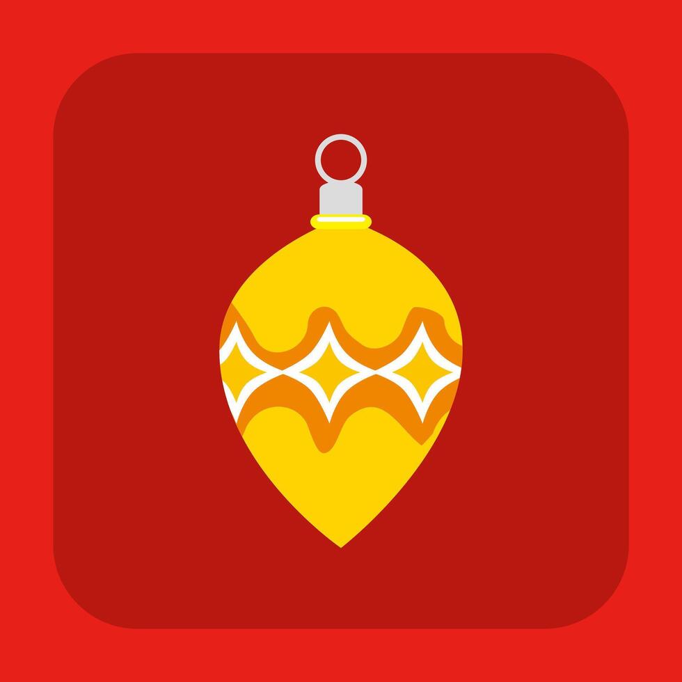 Christmas bauble icon illustration vector