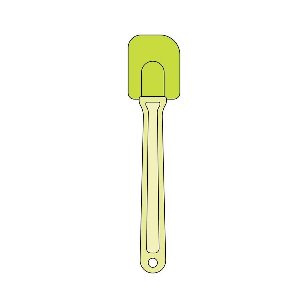 kids drawing illustration baking spatula cartoon isolated vector