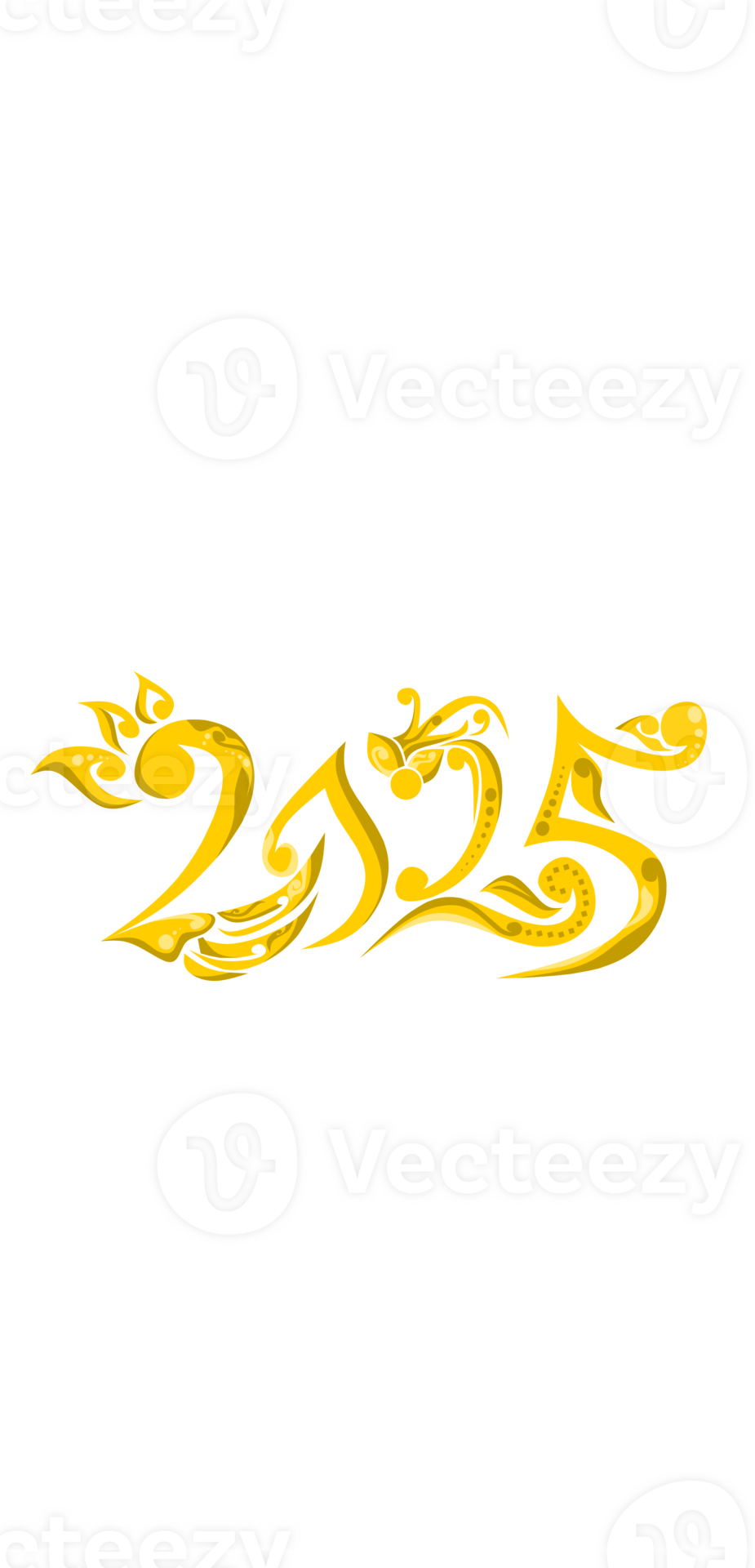 new year 2025 with batik theme 53450503 PNG
