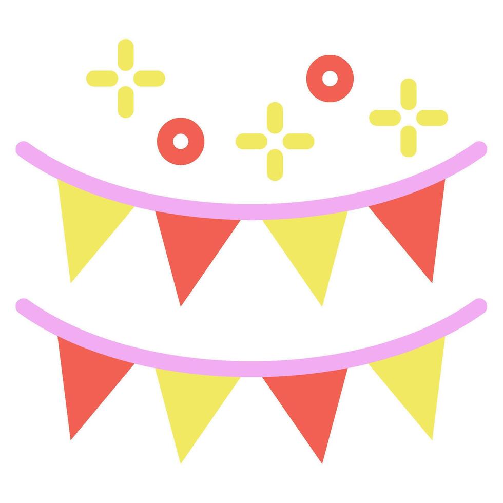 Festival Flag icon for web, app, infographic, etc vector