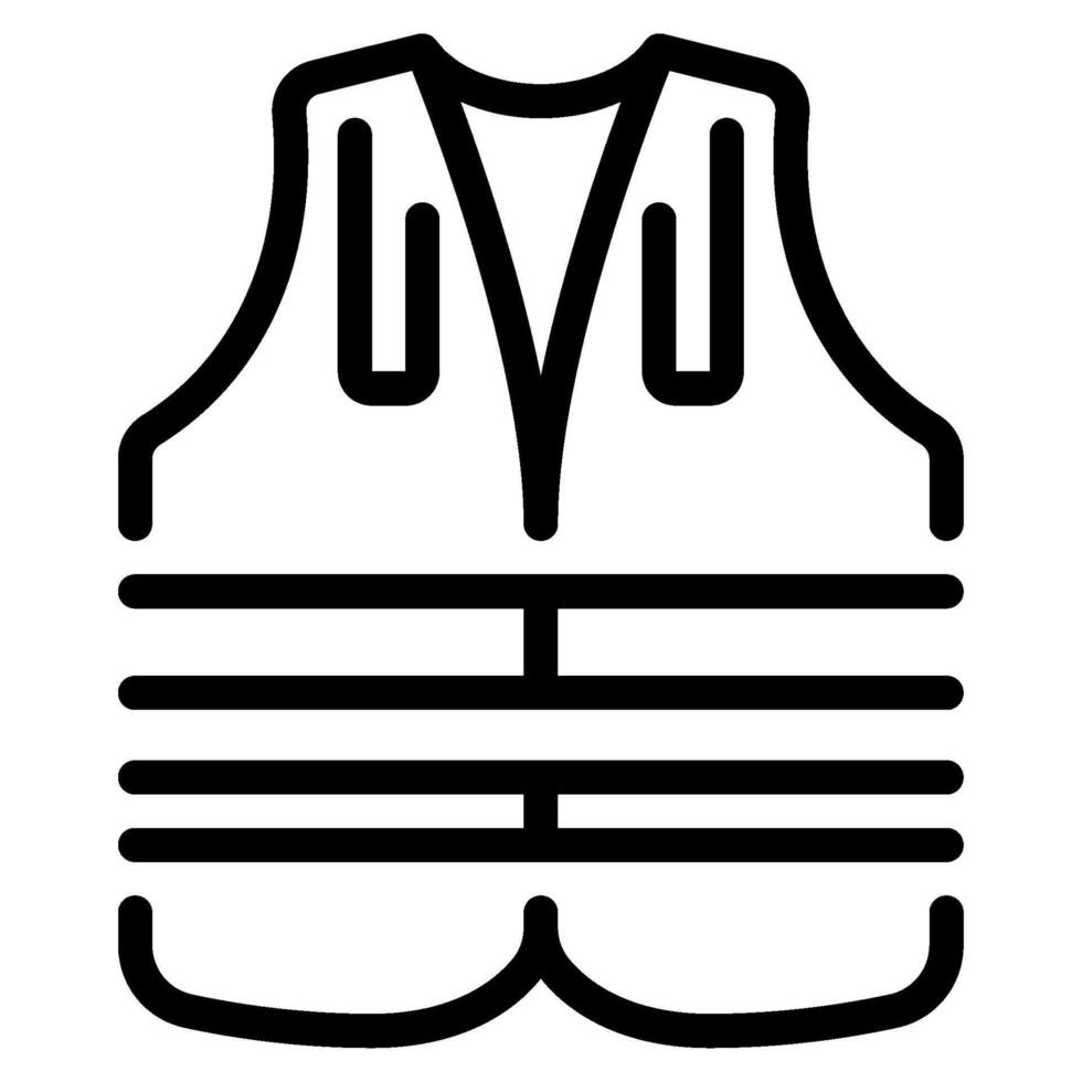 Safety vest icon for web, app, infographic, etc vector