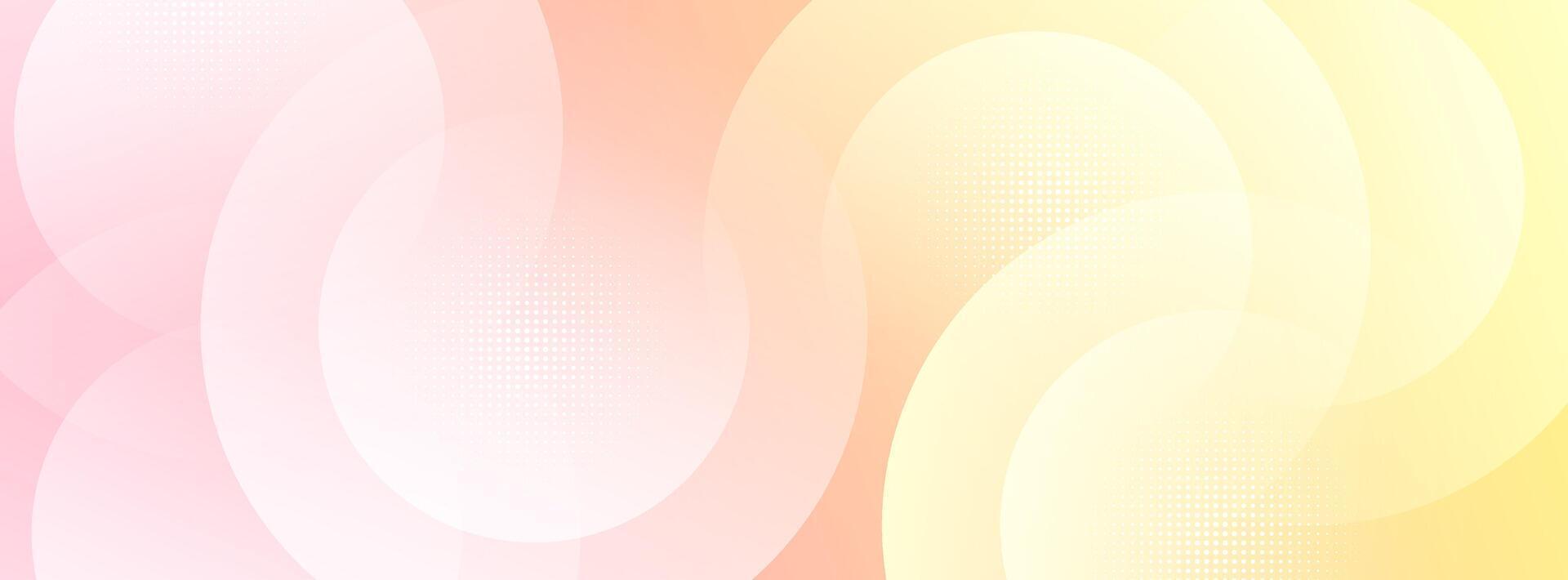 banner background pink and yellow gradations vector