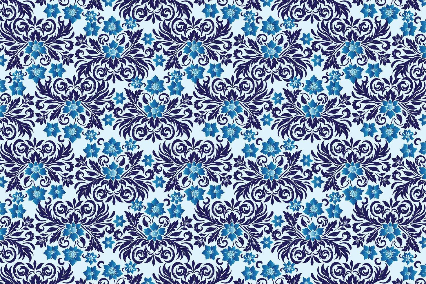 Seamless Floral Motif Pattern for Textile, Fabric, Fashion, Wallpaper, Home Decor, and Creative Decorative Design Projects vector
