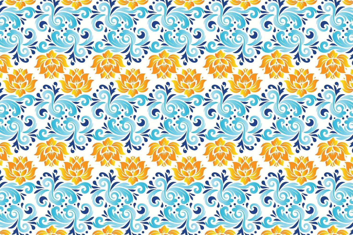 seamless pattern of floral and botanical motifs with decorative flower elements for fashion textiles, modern fabric designs, and creative projects vector