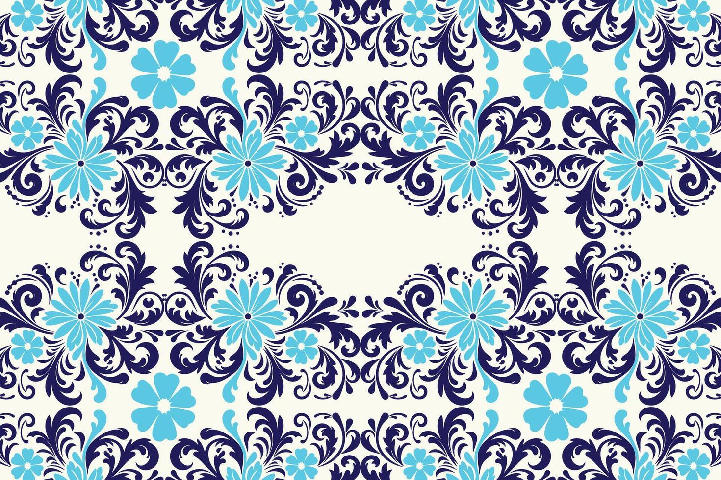 Seamless Floral Pattern with Elegant Botanical Motifs for Fashion, Textile, and Creative Projects Featuring Ornamental Flower Designs and Decorative Elements for Modern Applications vector