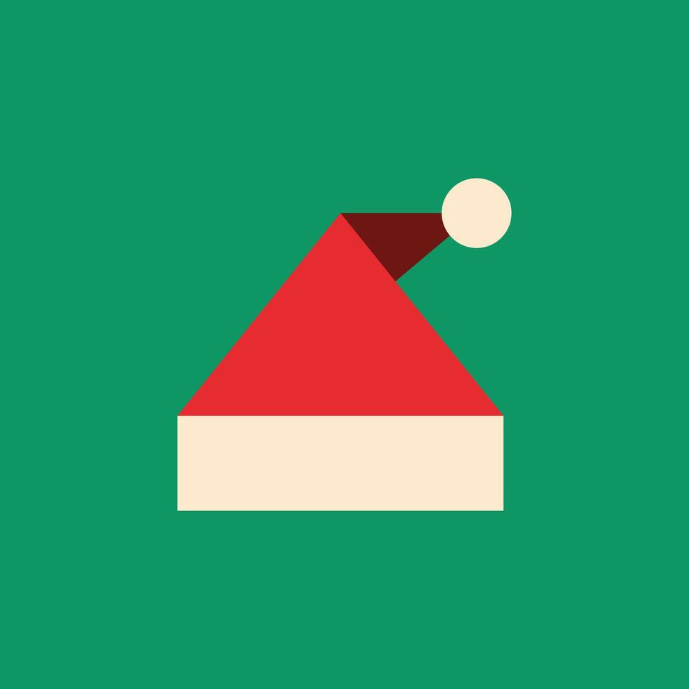 Illustration santa head unique design with blank background vector