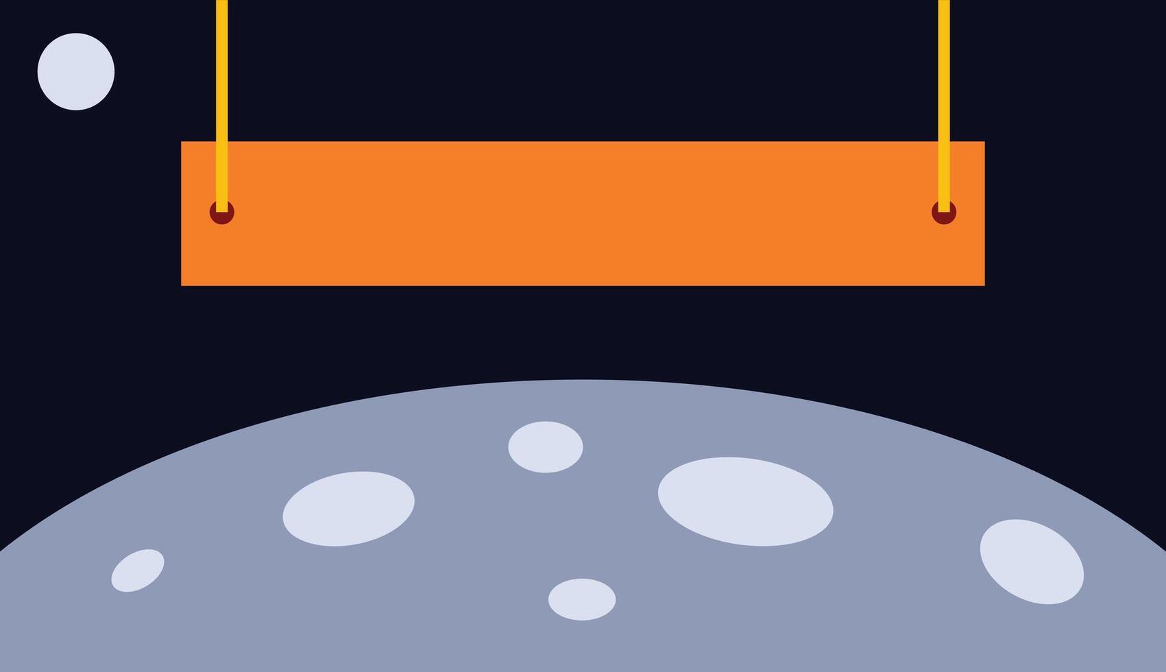 Design template background moon hang tag unique design vector