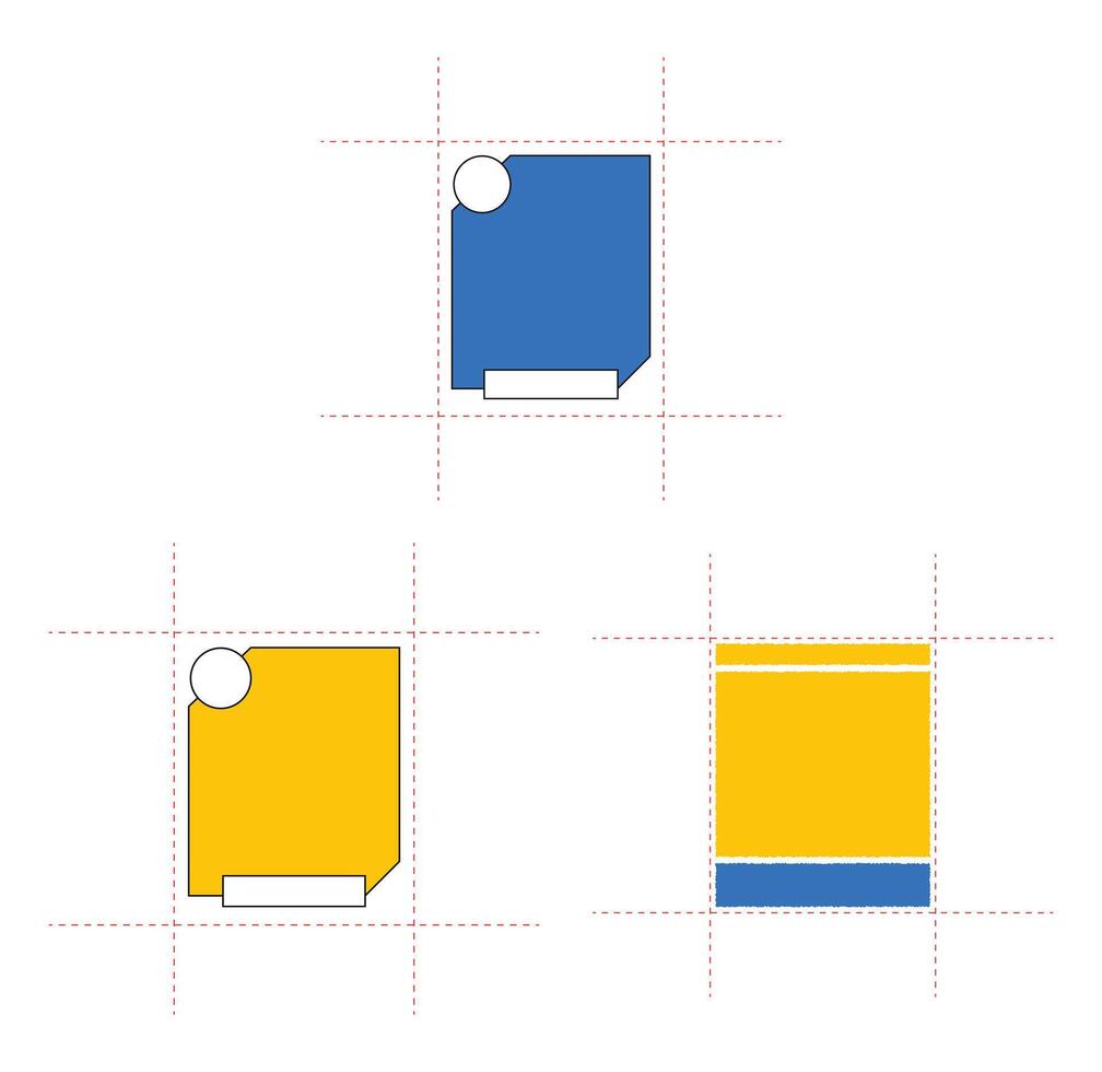 Design template cutting card unique design vector
