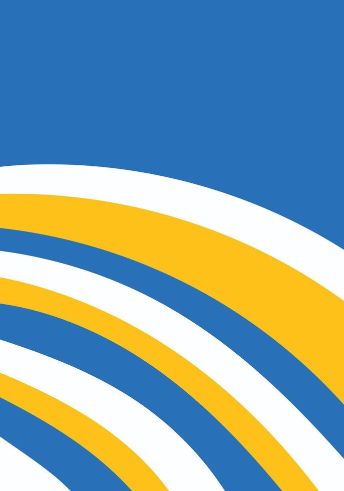 Background blue and yellow wave unique design vector