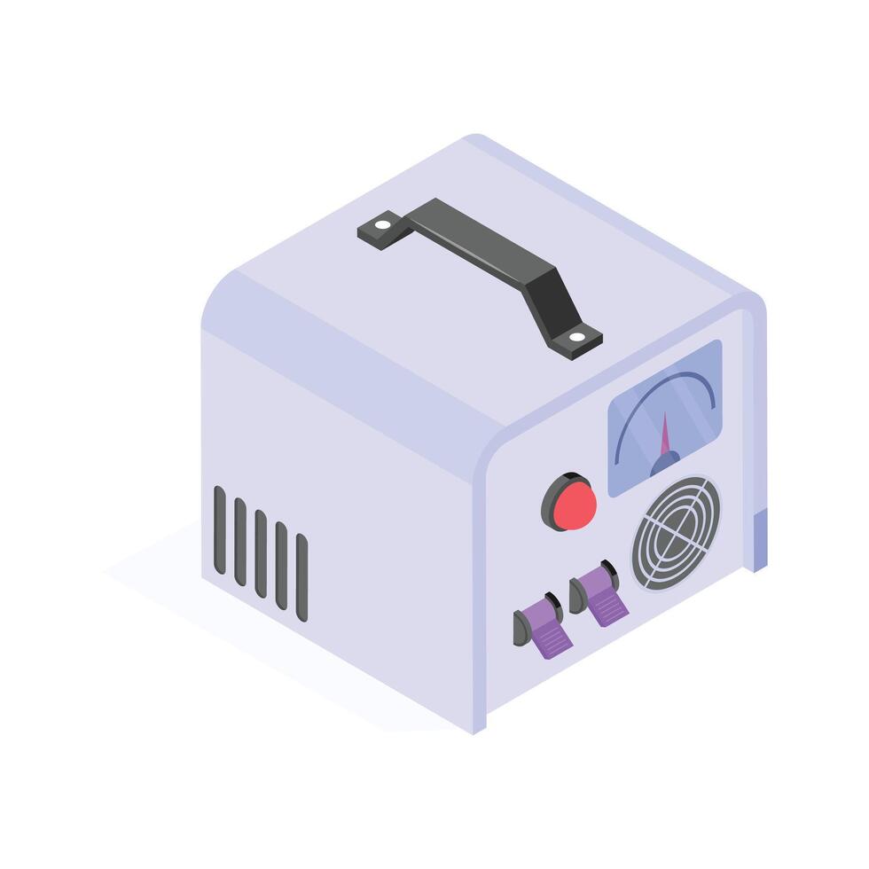 An isometric icon of stabilizer in modern style vector