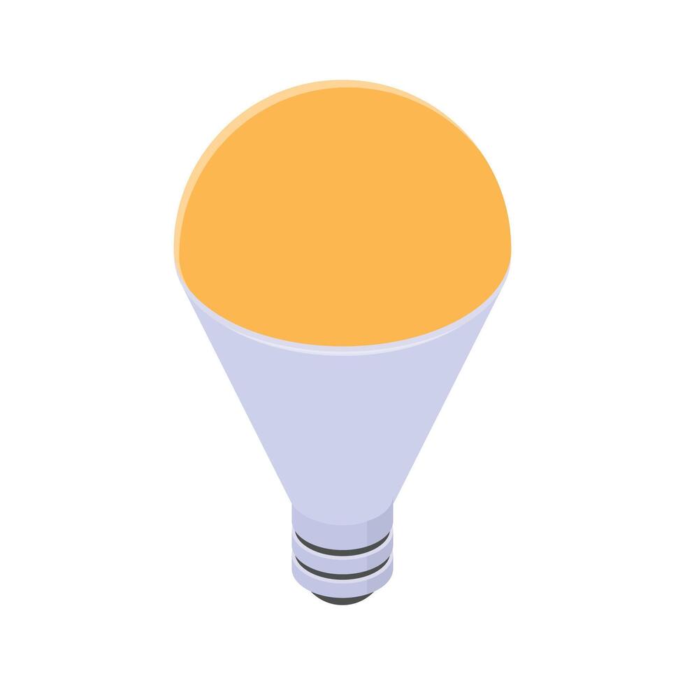 Energy efficient LED bulb for bright and eco friendly lighting vector