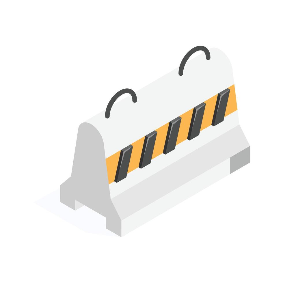 Get this amazing icon of concrete barrier in modern style vector