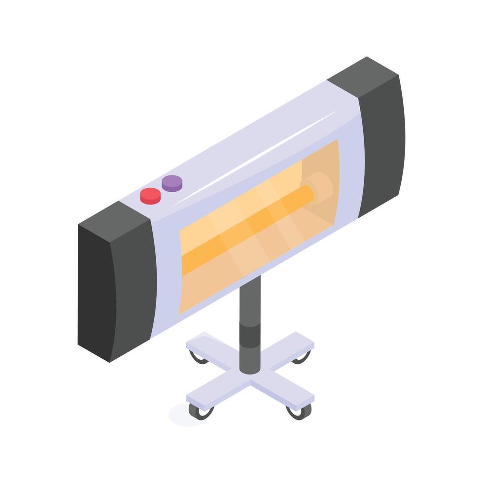 Get this amazing icon of electric heater in modern style vector