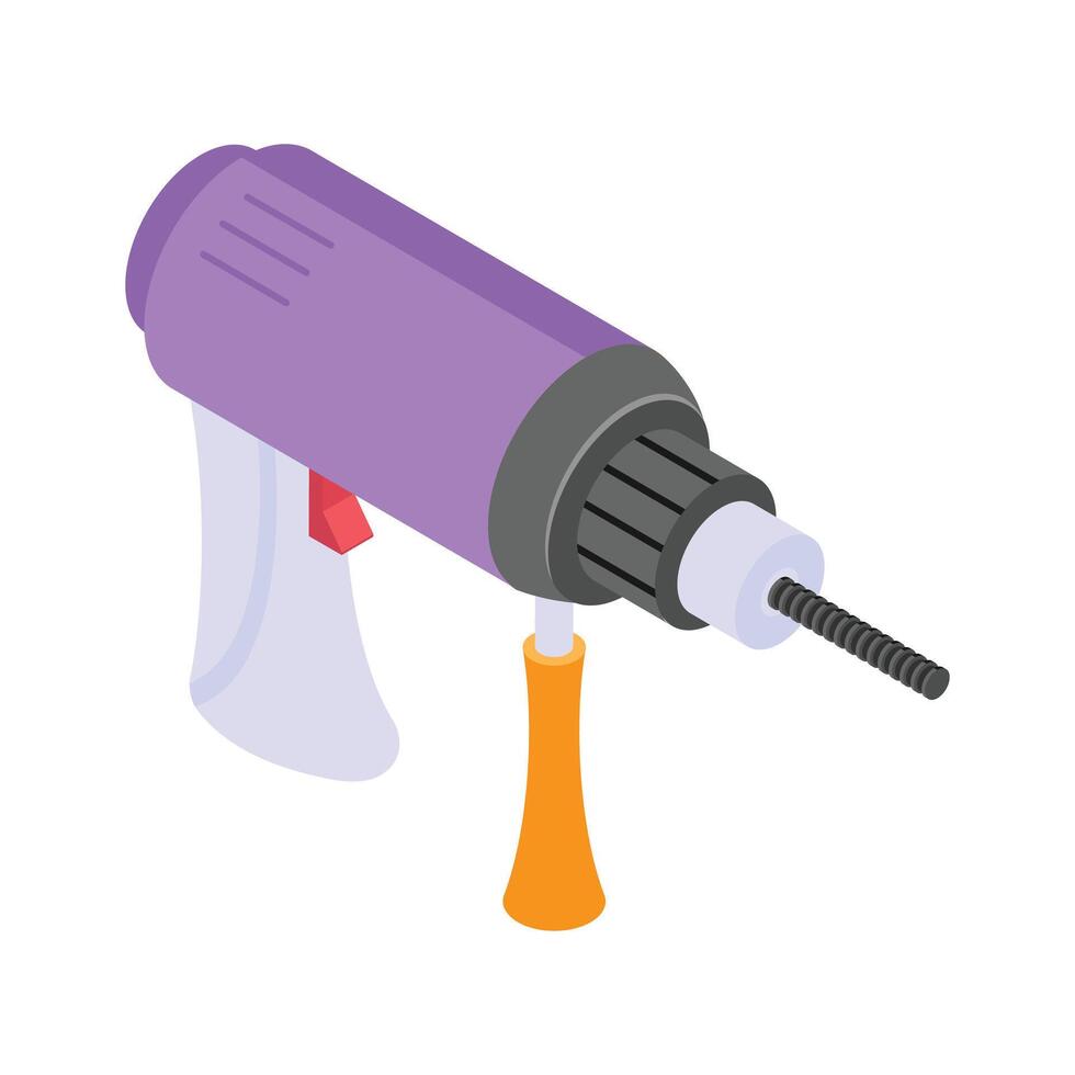 Get this easy to use icon of drill machine in modern style vector