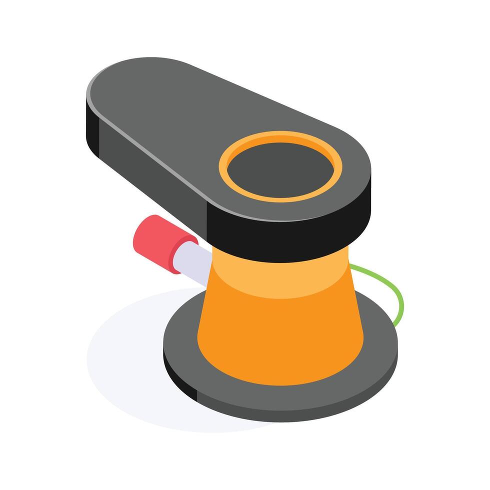 Visually appealing isometric icon of sanding machine in modern style vector