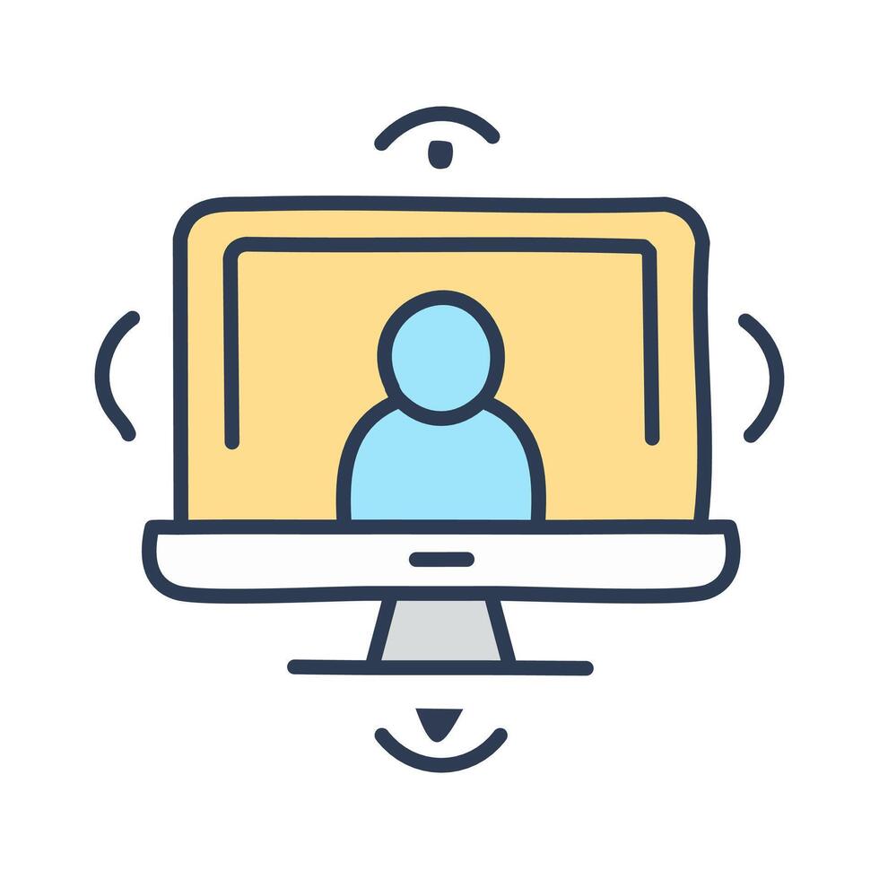 conference, online meeting, call, work from home, illustration vector