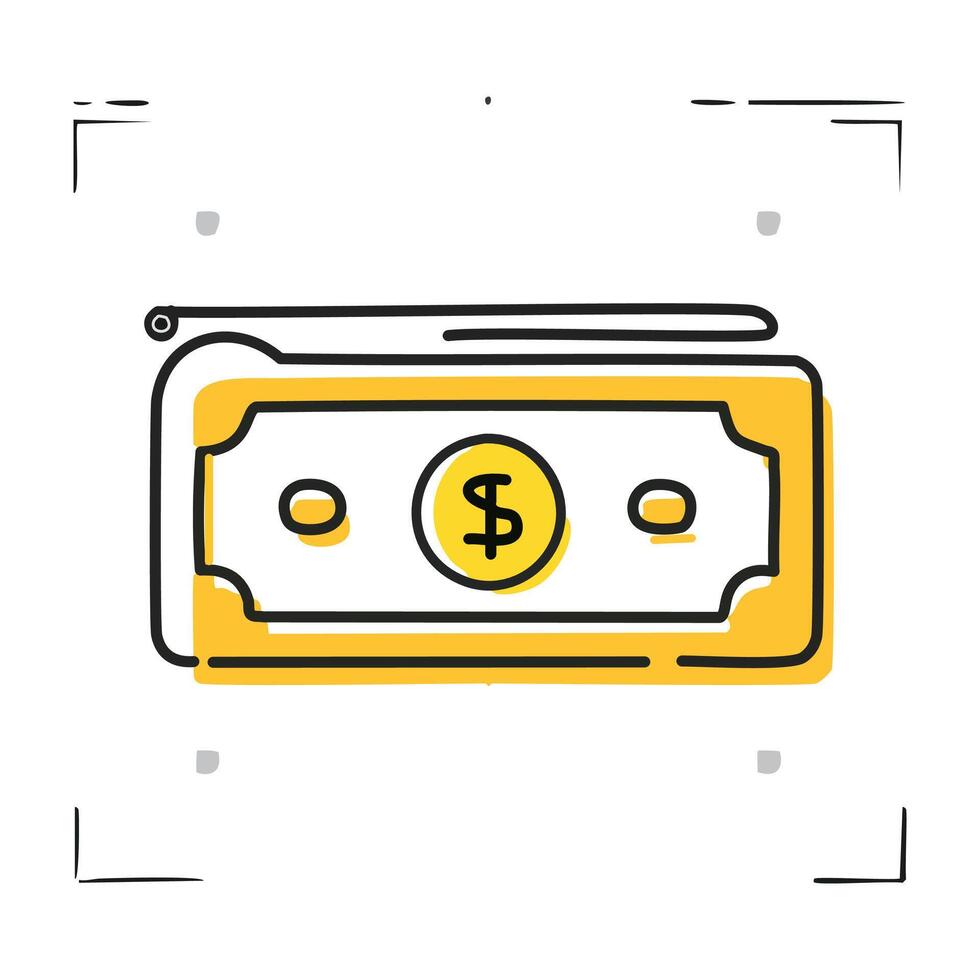 Dollars icon. Line style. illustration. Editable stroke. vector