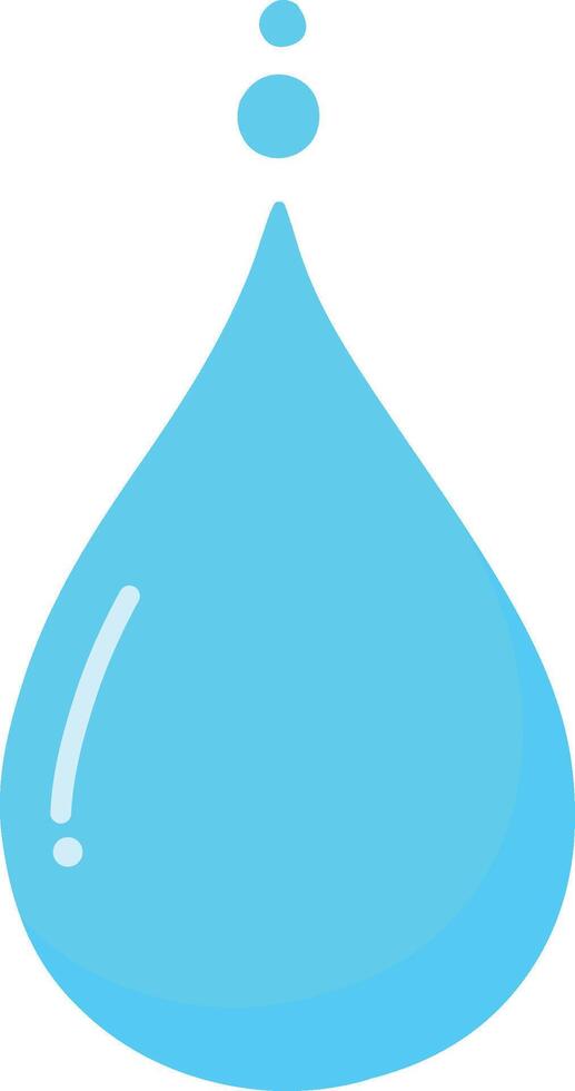 Water drop icon isolated on white background vector
