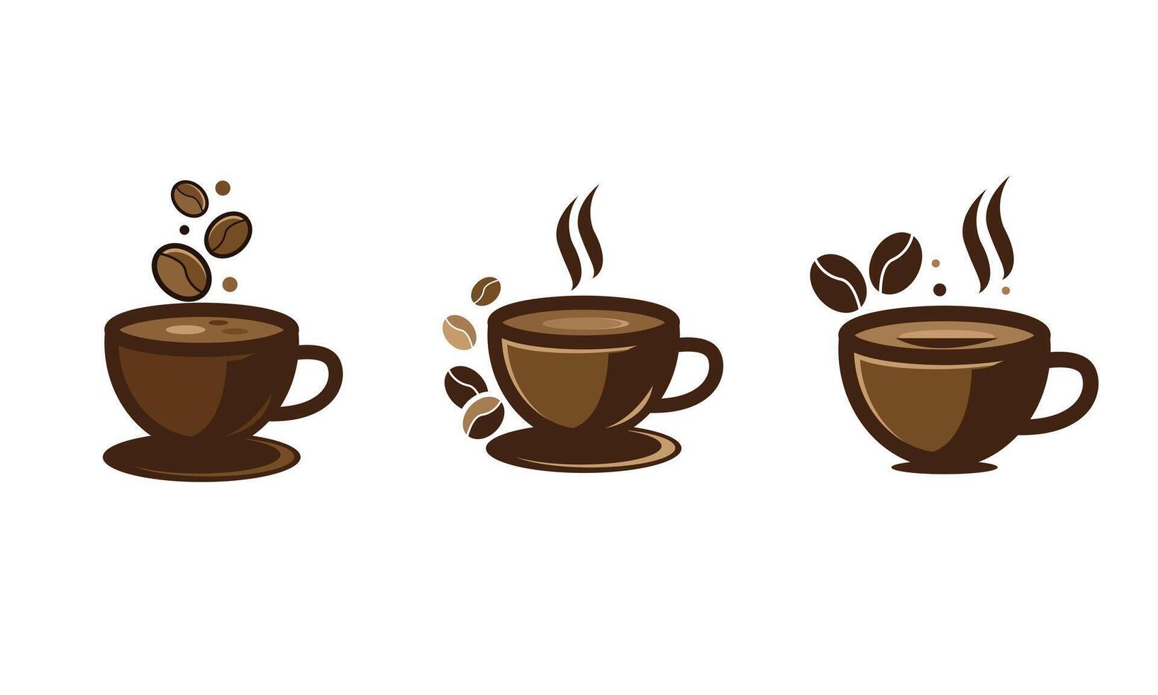 coffee and bean illustration vector