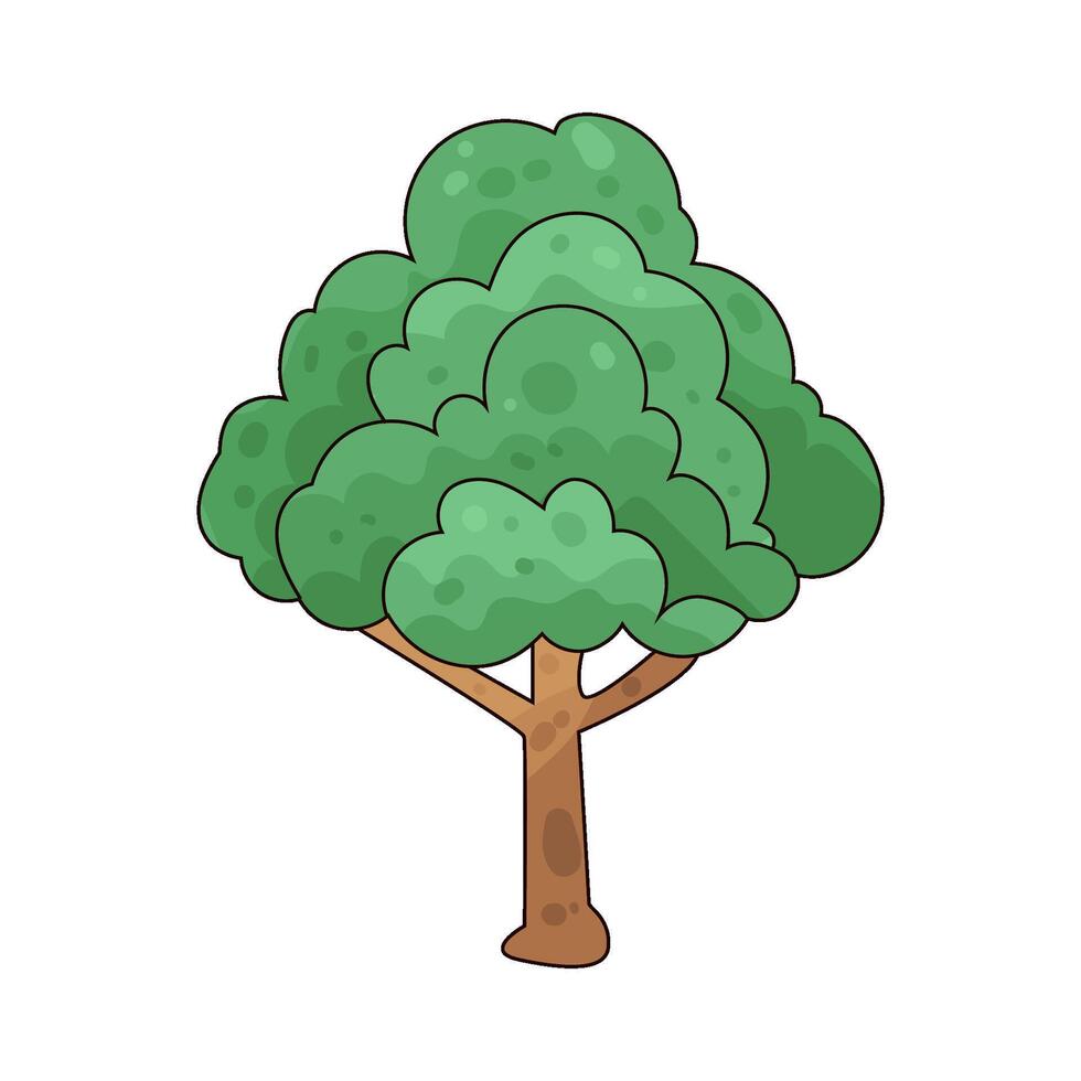 Illustration of tree vector
