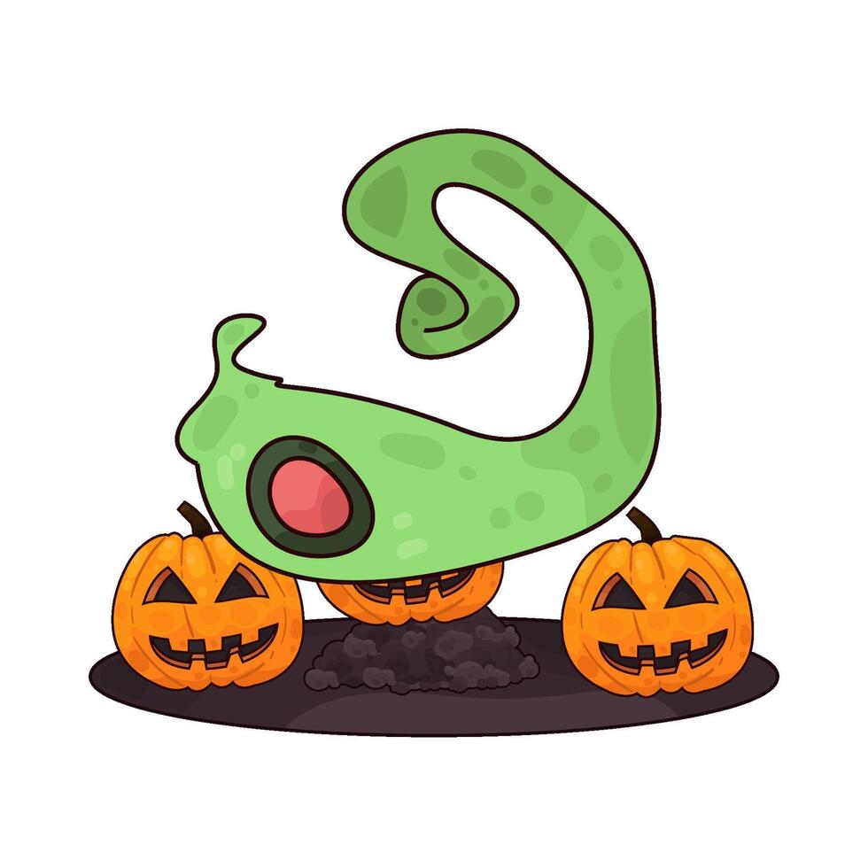 halloween ghost illustration vector
