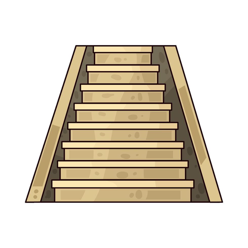 Illustration of stairs vector