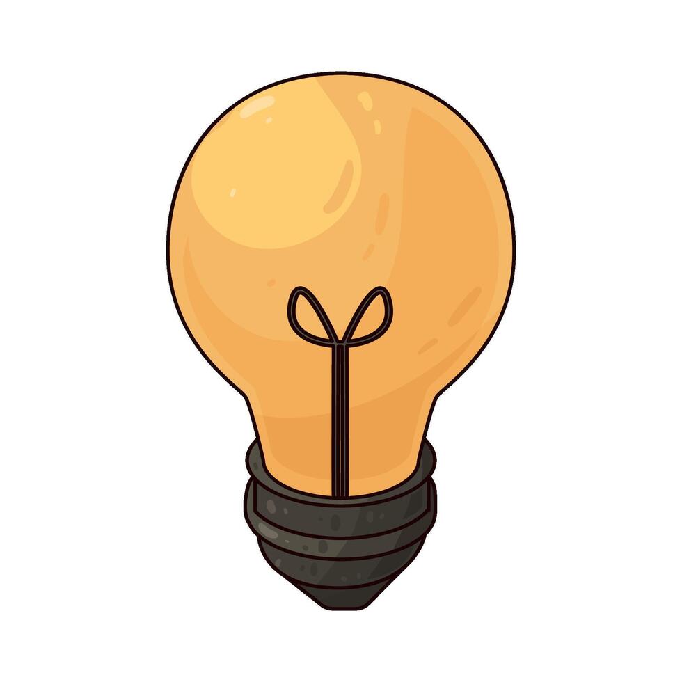 Illustration of lightbulb vector