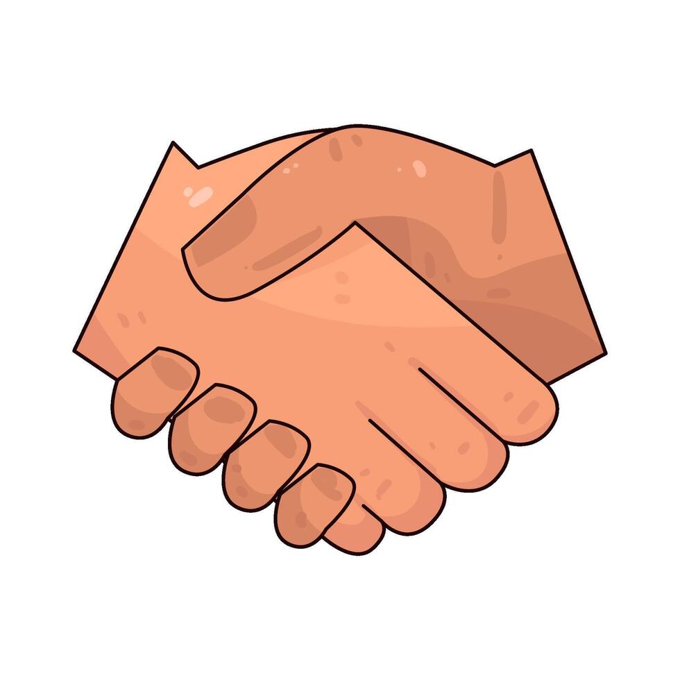 Illustration of handshake vector