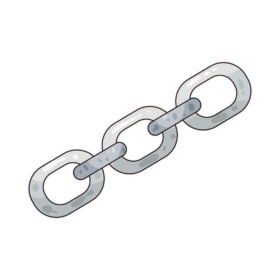 Illustration of chain link vector