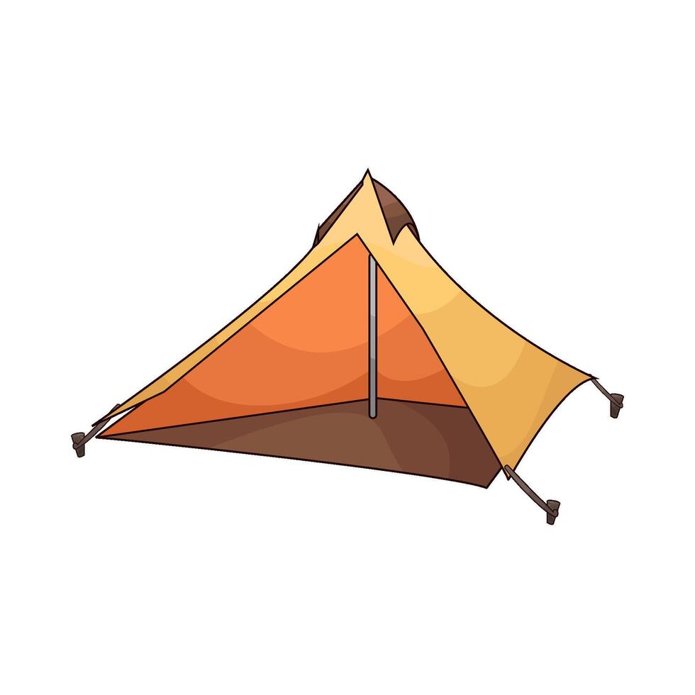 illustration of tent vector