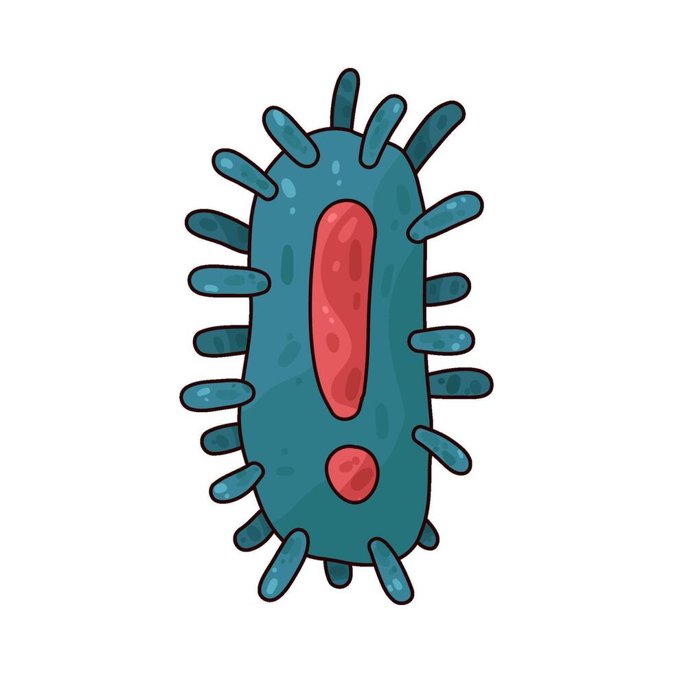 Illustration of bacteria vector